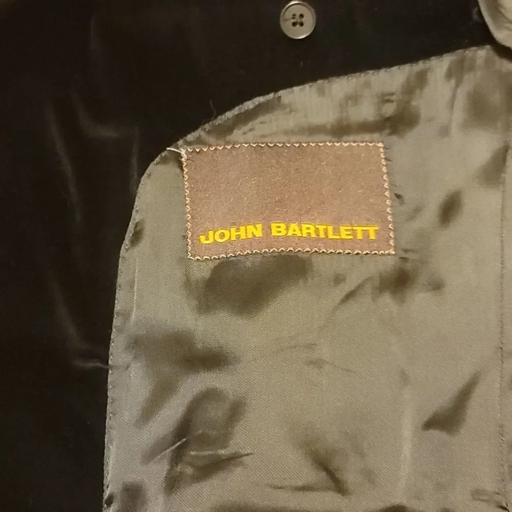 ‎John bartlett velvet blazer size 46r